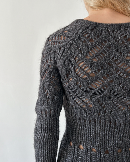 Alessandro Dell'Acqua Wool Open-Work Knit Sweater