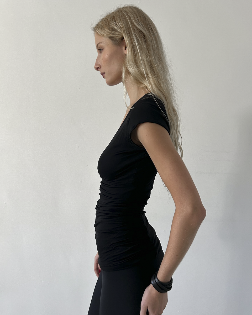 Gucci by Tom Ford  V-Neck Rouged Top