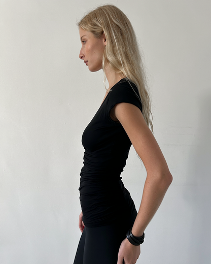 Gucci by Tom Ford  V-Neck Rouged Top