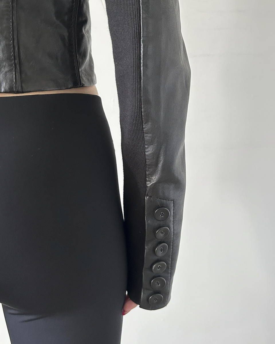Muuba Leather Napoleon Jacket