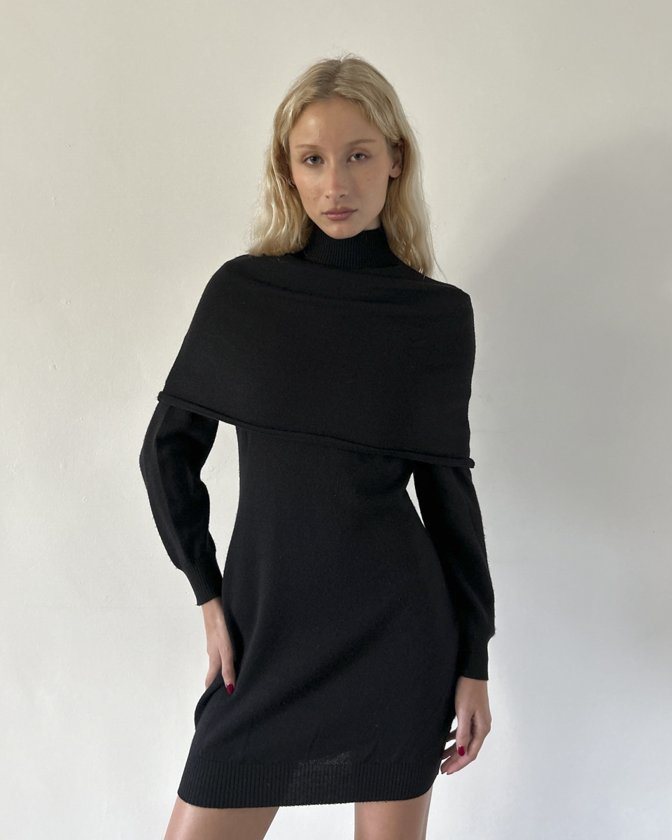 Versus Gianni Versace Off-The-Shoulder Knit Dress