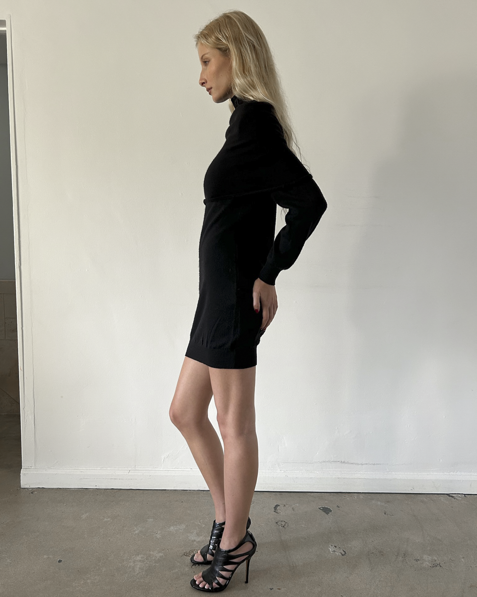 Versus Gianni Versace Off-The-Shoulder Knit Dress