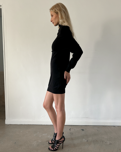 Versus Gianni Versace Off-The-Shoulder Knit Dress