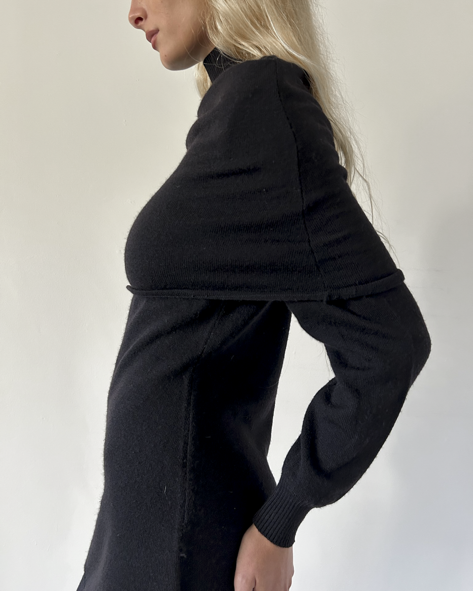 Versus Gianni Versace Off-The-Shoulder Knit Dress