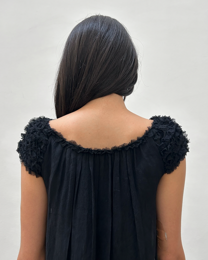 Gucci by Tom Ford FW2001 Silk Ruffle Top