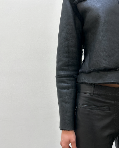 Mouton Shearling Leather Jacket