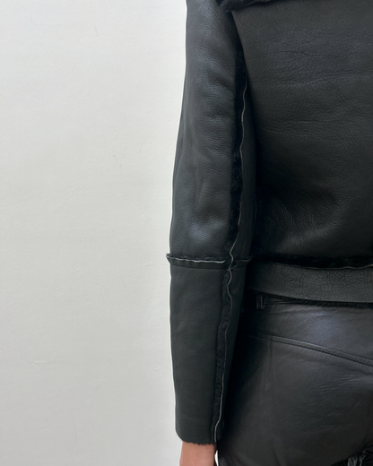 Mouton Shearling Leather Jacket