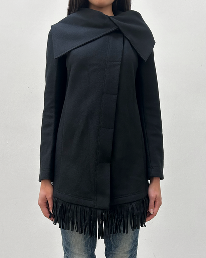 Pinko Wool Fringe Coat