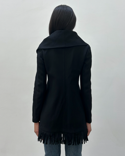 Pinko Wool Fringe Coat