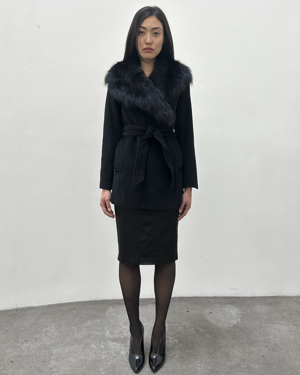 Morgan de Toi Fur Collar Coat