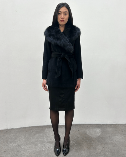 Morgan de Toi Fur Collar Coat