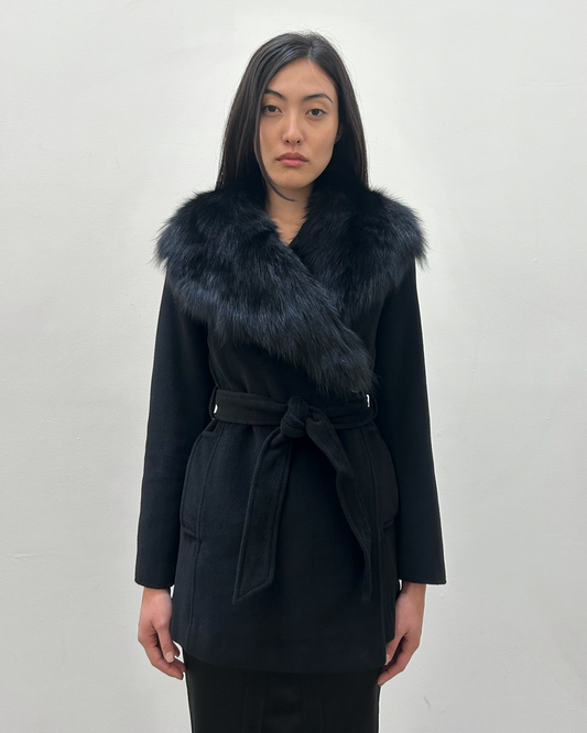 Morgan de Toi Fur Collar Coat