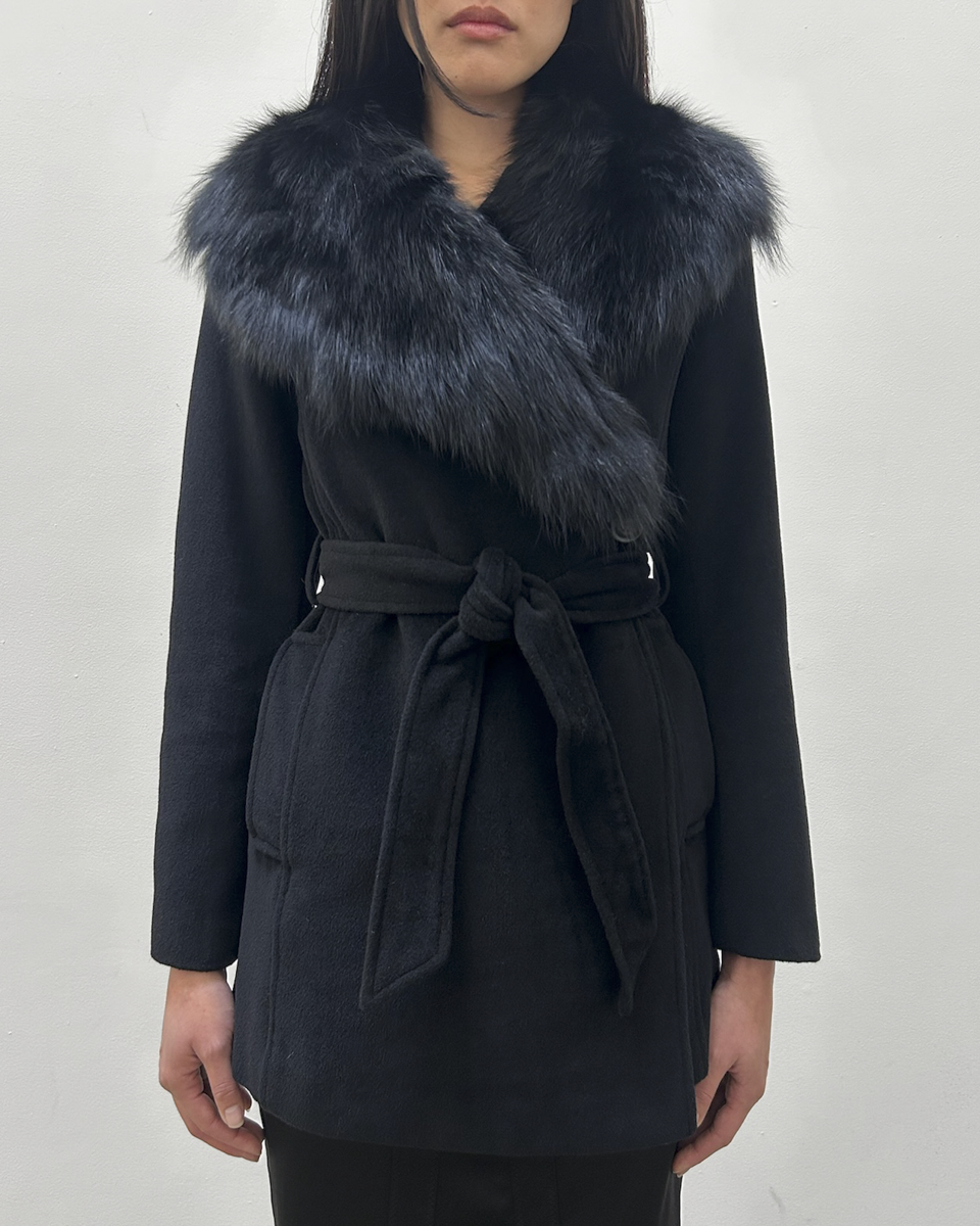 Morgan de Toi Fur Collar Coat