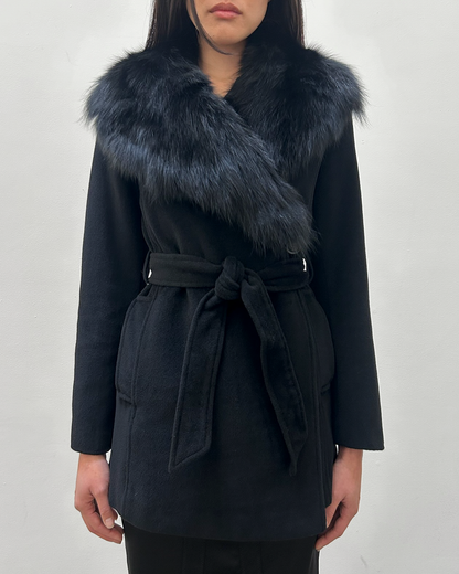 Morgan de Toi Fur Collar Coat