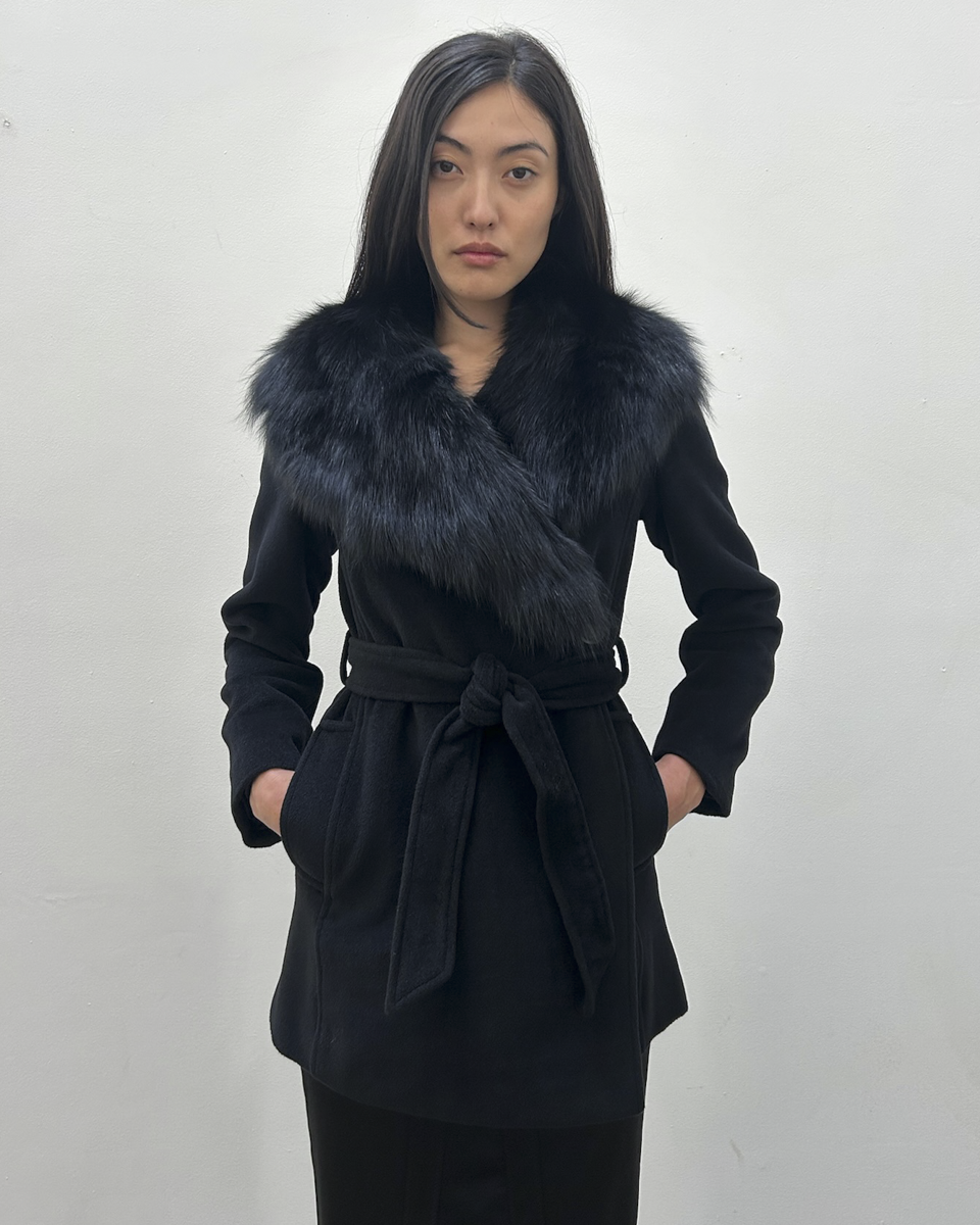 Morgan de Toi Fur Collar Coat