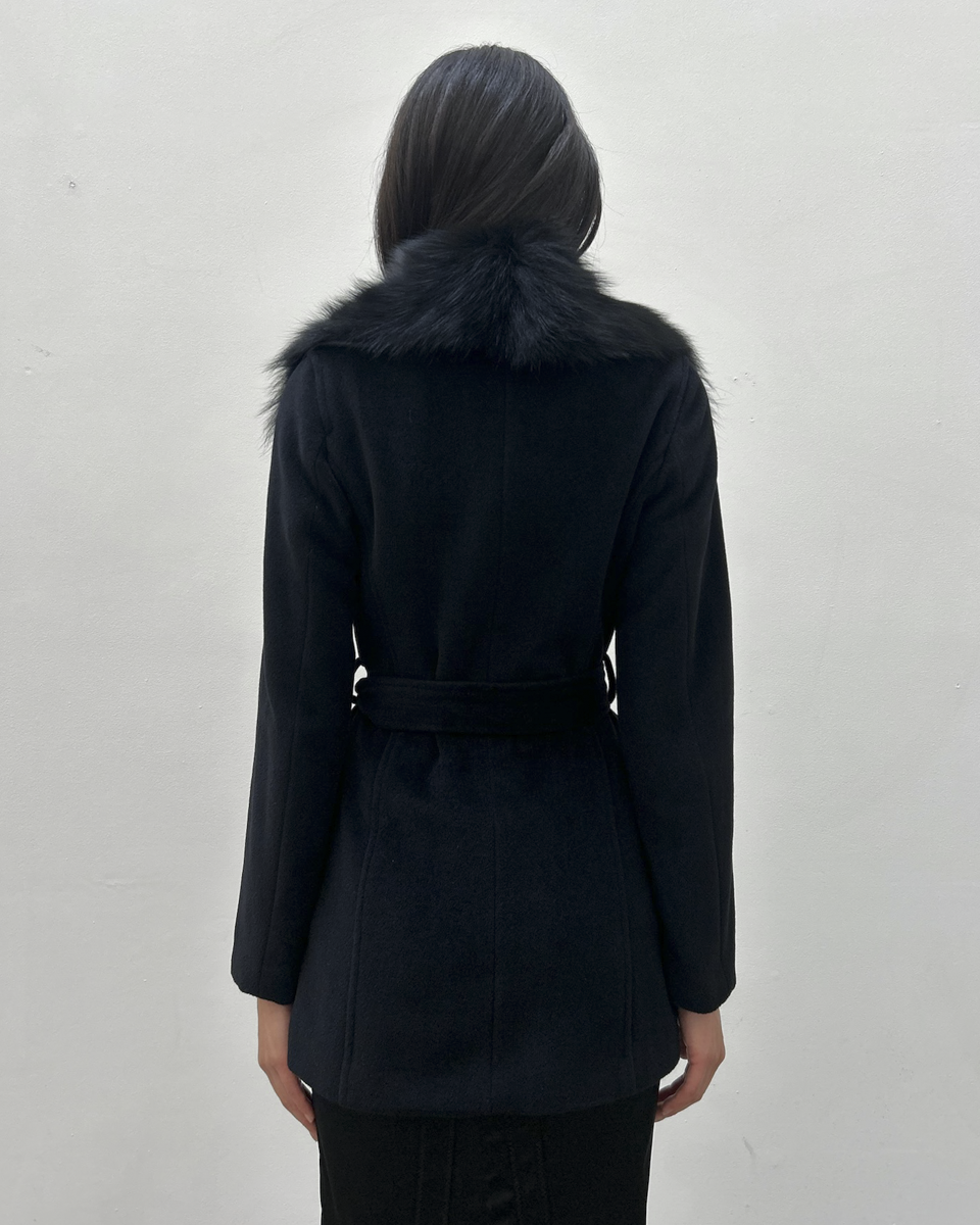 Morgan de Toi Fur Collar Coat