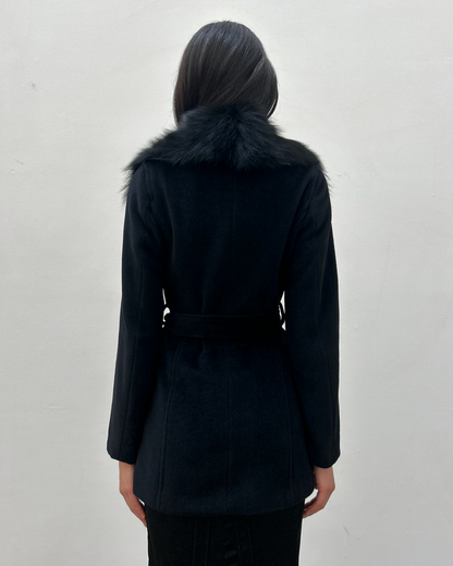 Morgan de Toi Fur Collar Coat
