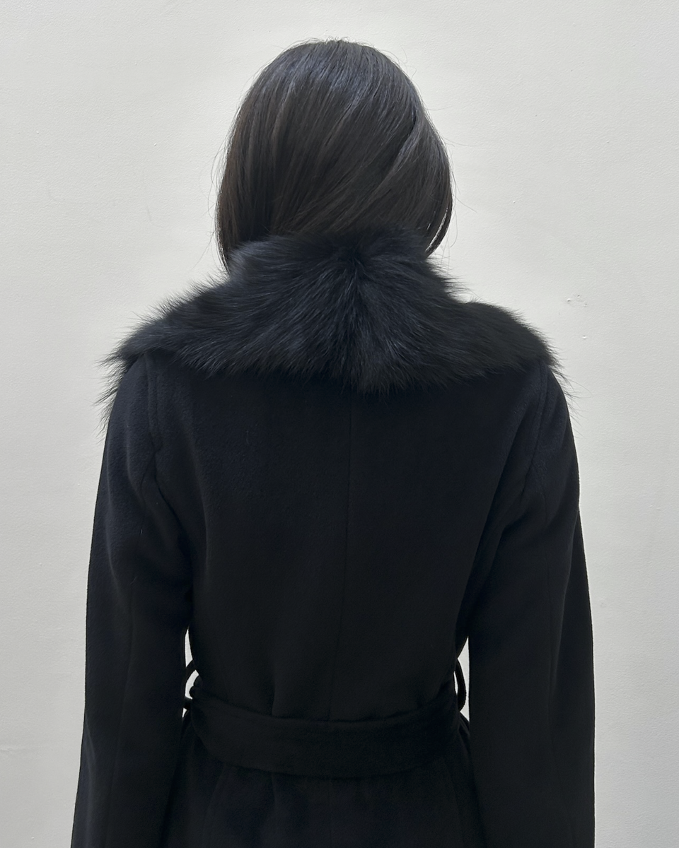 Morgan de Toi Fur Collar Coat