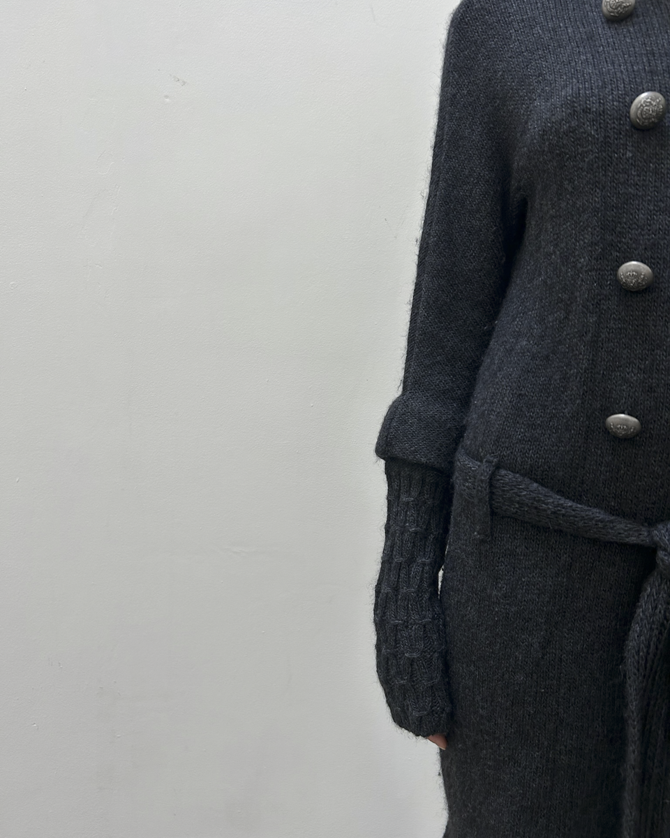 Balenciaga by Nicolas Ghesquière FW2007 Double-Breasted Knit Coat