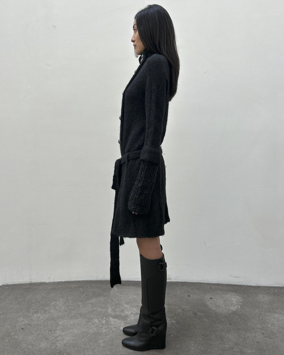 Balenciaga by Nicolas Ghesquière FW2007 Double-Breasted Knit Coat