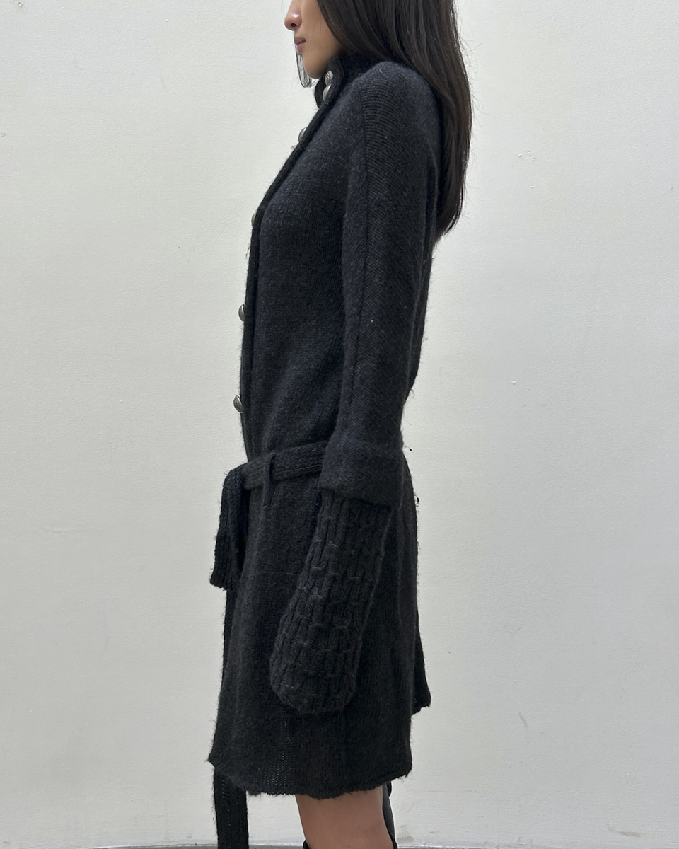 Balenciaga by Nicolas Ghesquière FW2007 Double-Breasted Knit Coat