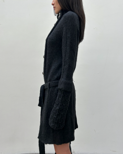 Balenciaga by Nicolas Ghesquière FW2007 Double-Breasted Knit Coat