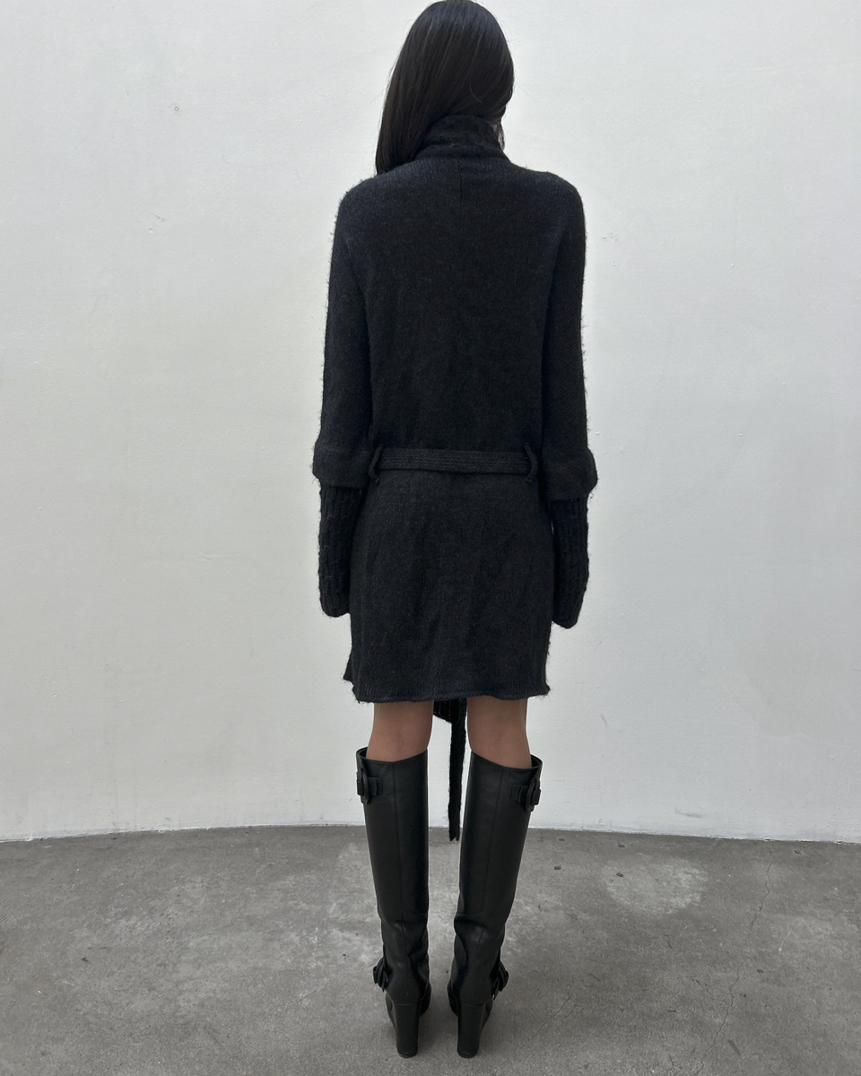 Balenciaga by Nicolas Ghesquière FW2007 Double-Breasted Knit Coat