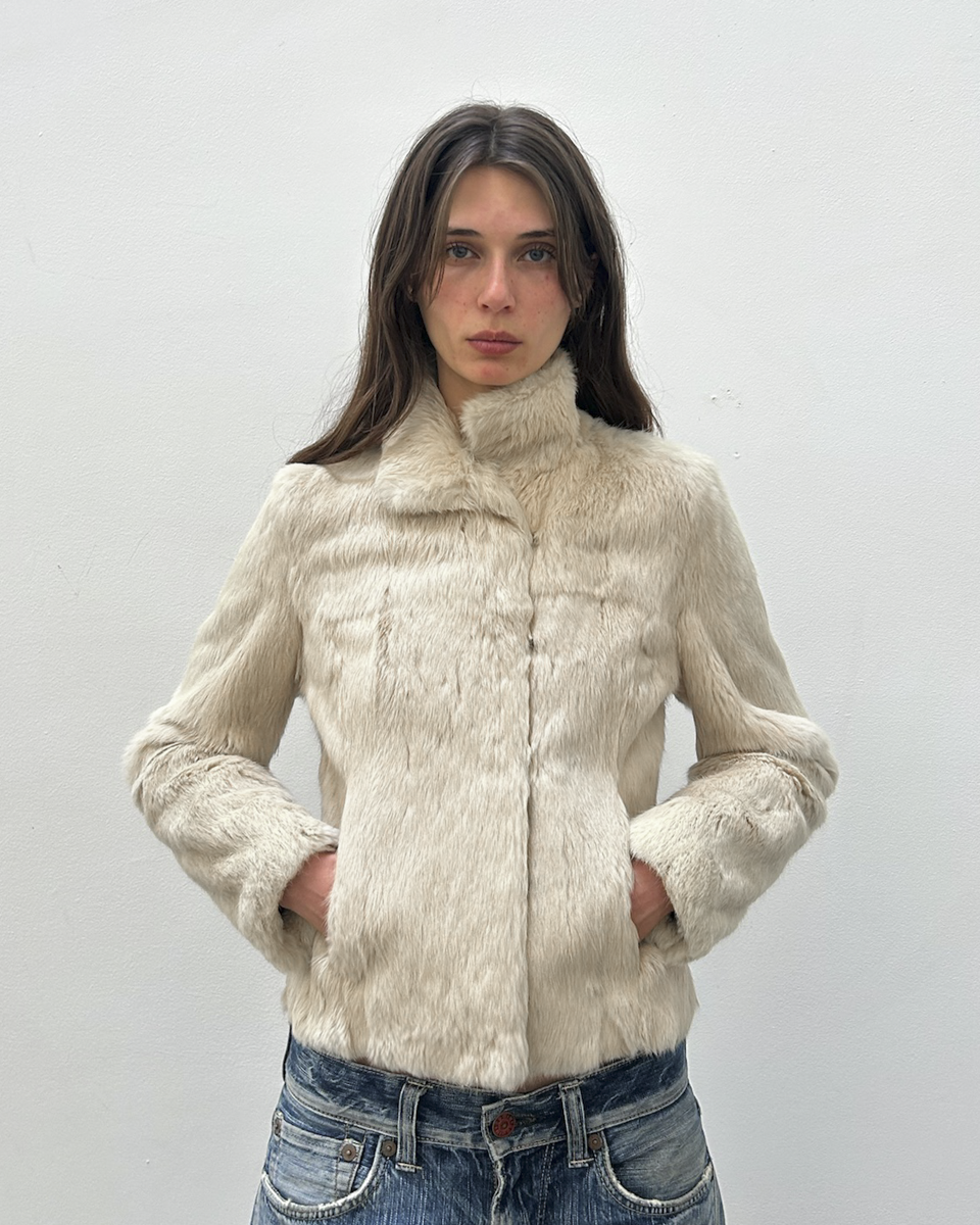 Morgan de Toi Rabbit Fur Jacket