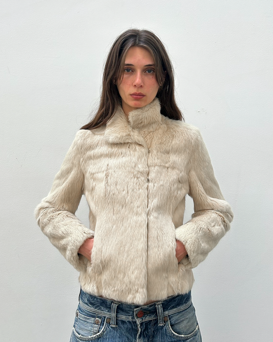 Morgan de Toi Rabbit Fur Jacket