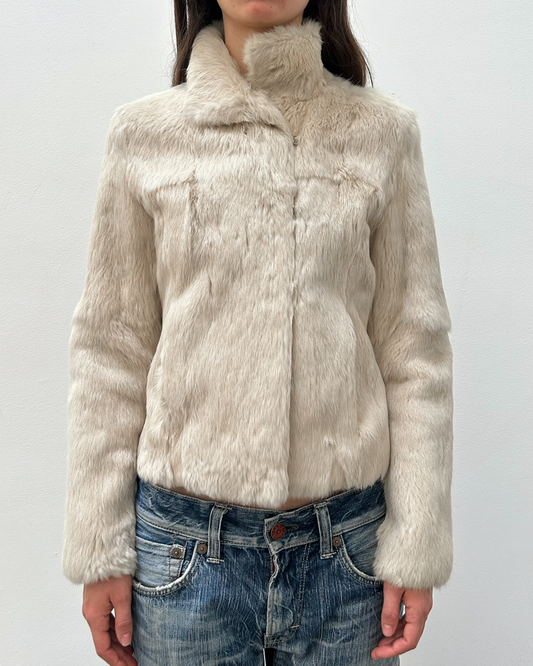 Morgan de Toi Rabbit Fur Jacket
