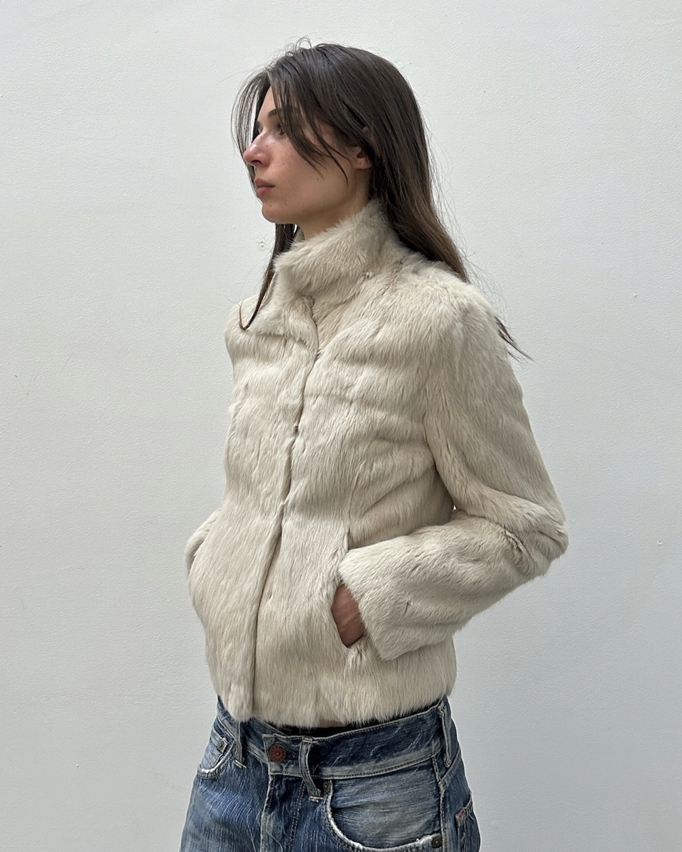 Morgan de Toi Rabbit Fur Jacket