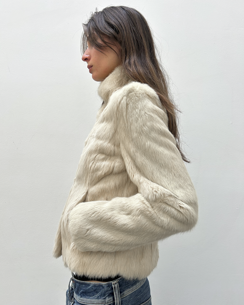 Morgan de Toi Rabbit Fur Jacket
