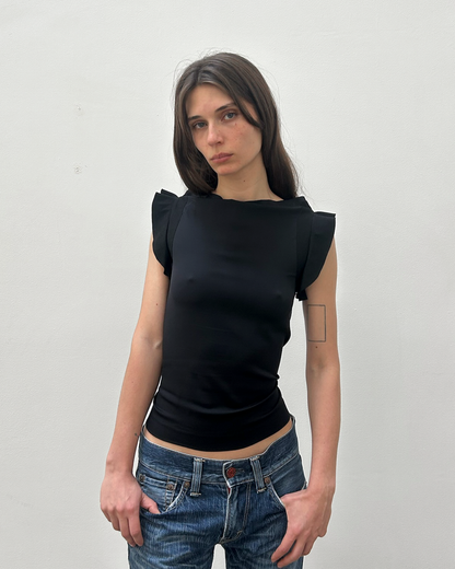 Zero + Maria Cornejo Flutter-Sleeve Top