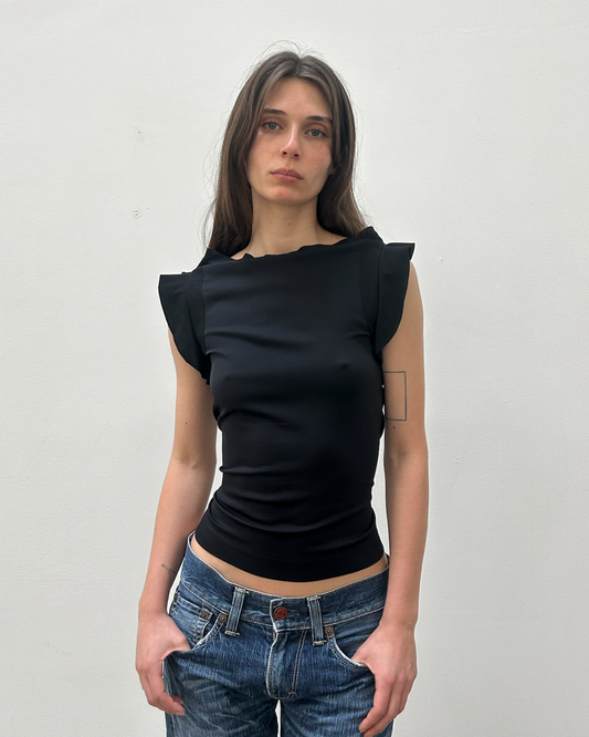 Zero + Maria Cornejo Flutter-Sleeve Top