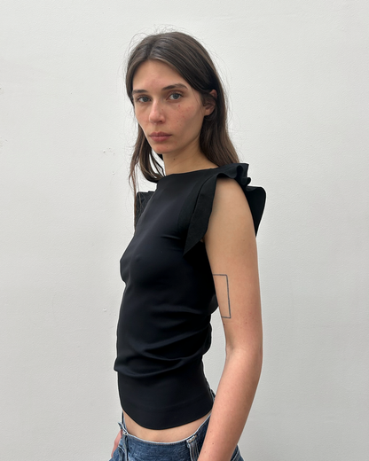 Zero + Maria Cornejo Flutter-Sleeve Top