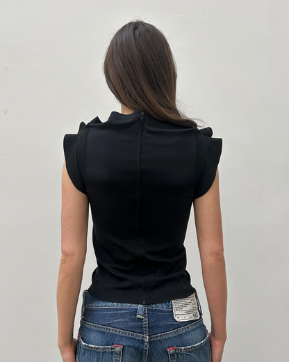 Zero + Maria Cornejo Flutter-Sleeve Top