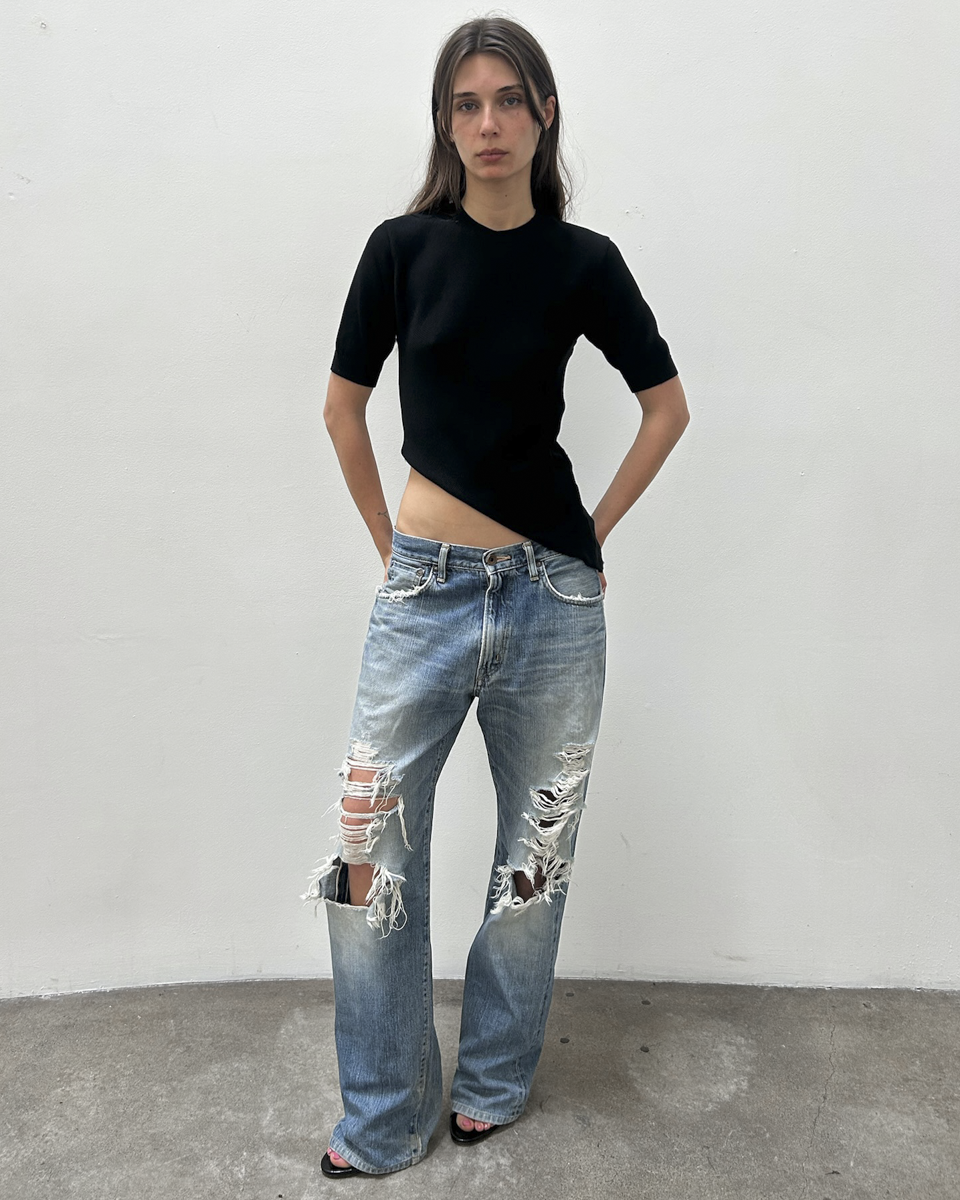 Edwin 505 Distressed Denim