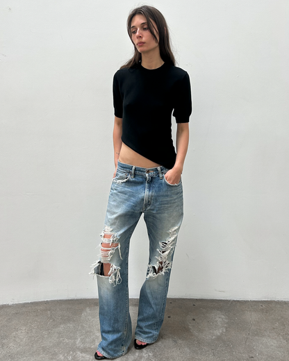 Edwin 505 Distressed Denim