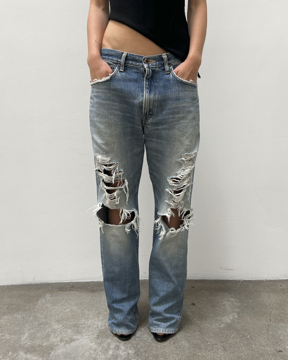 Edwin 505 Distressed Denim