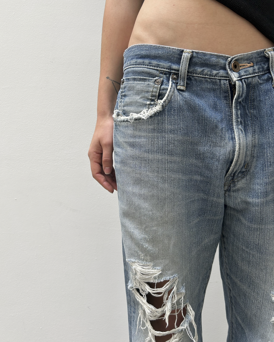 Edwin 505 Distressed Denim