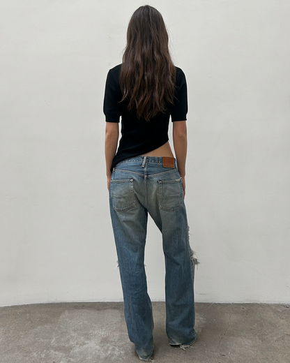 Edwin 505 Distressed Denim