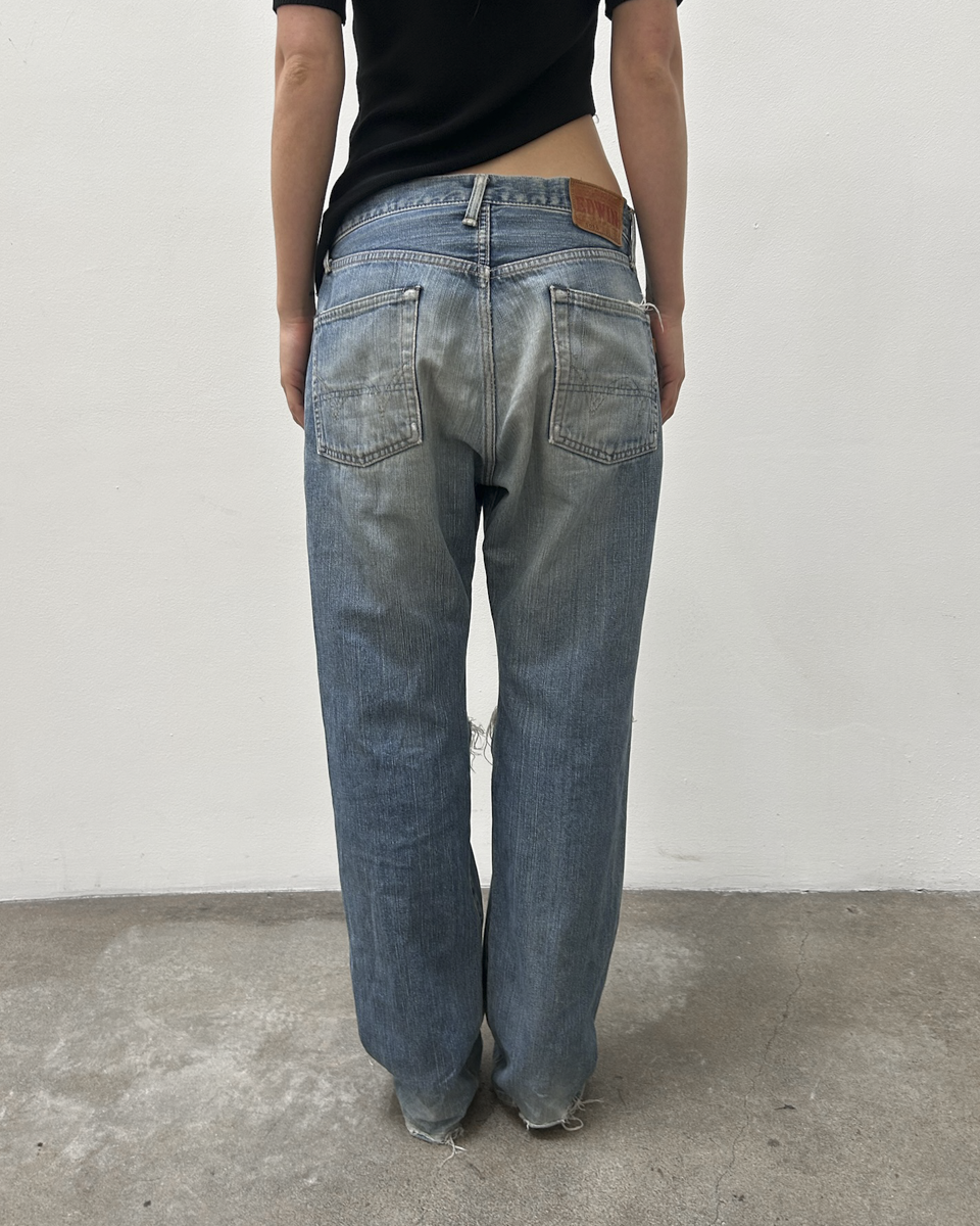 Edwin 505 Distressed Denim