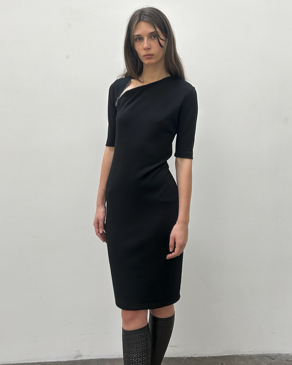 Plein Sud Jeans Zip Knit Dress