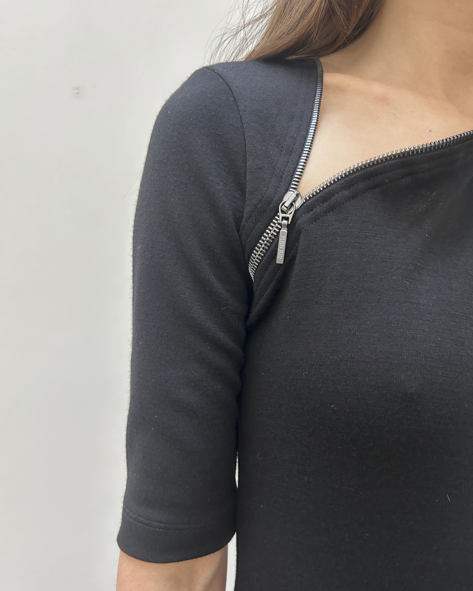 Plein Sud Jeans Zip Knit Dress