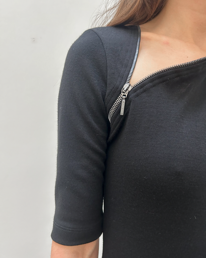 Plein Sud Jeans Zip Knit Dress