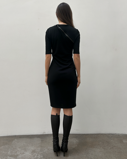 Plein Sud Jeans Zip Knit Dress