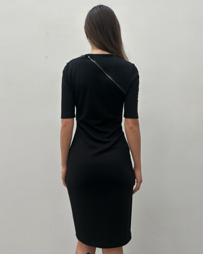 Plein Sud Jeans Zip Knit Dress