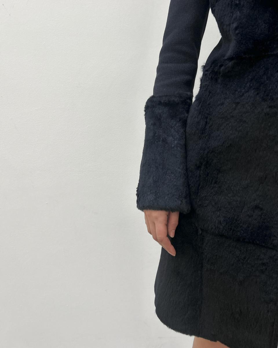 Paola Frani Fur Trim Coat