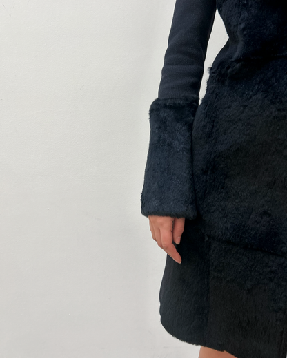 Paola Frani Fur Trim Coat