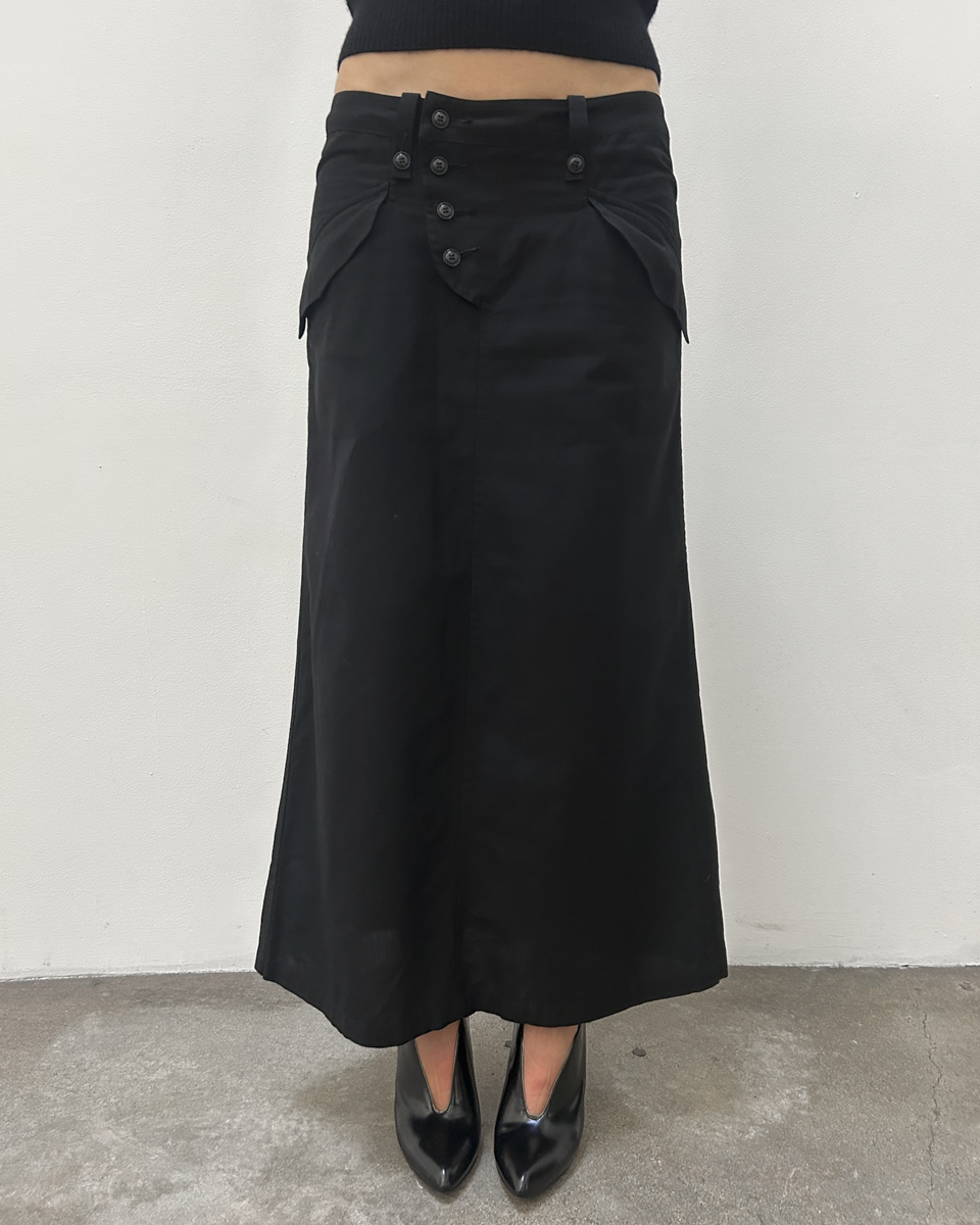 Y’s Yohji Yamamoto Button-Front Skirt